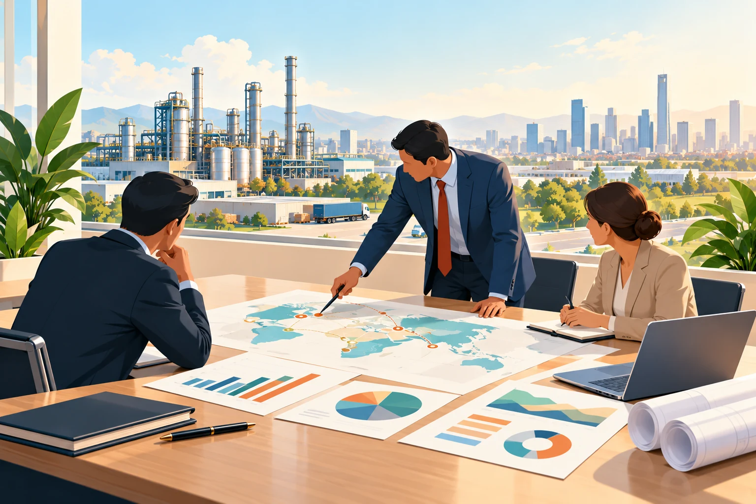 Illustration : Conseil commercial, industriel et en investissement