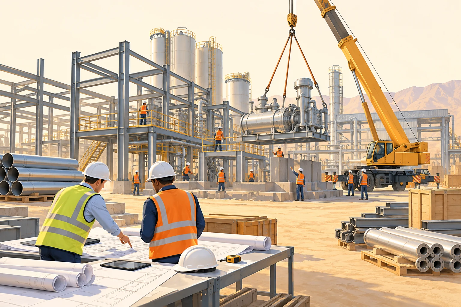 Illustration : Services techniques, ingénierie et projets industriels